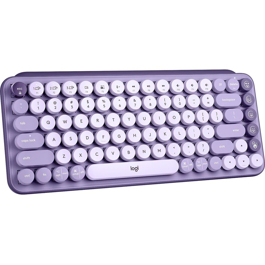 Logitech POP Keys Keyboard - Wireless Connectivity - English - Cosmos