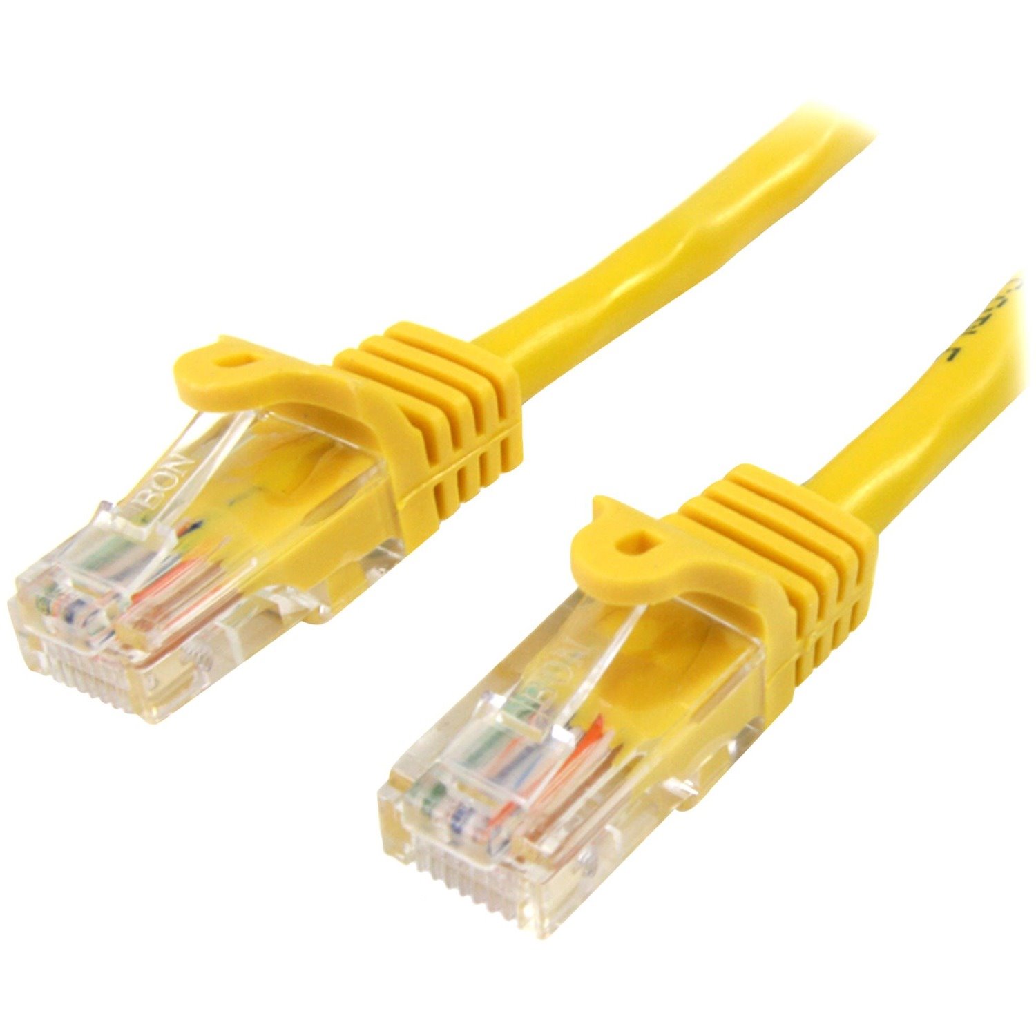 StarTech.com 3 m Yellow Cat5e Snagless RJ45 UTP Patch Cable - 3m Patch Cord - Ethernet Patch Cable - RJ45 Male to Male Cat 5e Cable