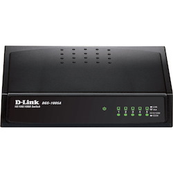 D-Link DGS-1005A 5 Port Gigabit Desktop Switch - Gigabit Ethernet, Fast Ethernet - 10/100/1000Base-T