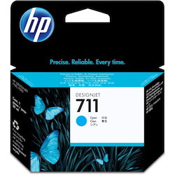 HP 711 Original Inkjet Ink Cartridge - Cyan - 1 Each
