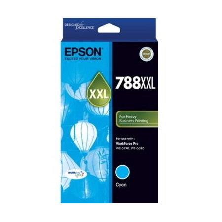 Epson DURABrite 788XXL Original High Yield Inkjet Ink Cartridge - Cyan Pack