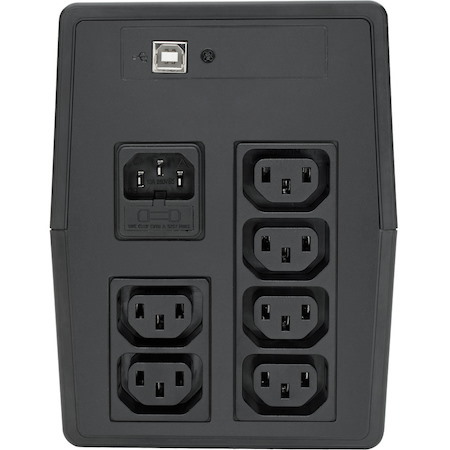 Tripp Lite by Eaton 850VA 480W Line-Interactive UPS with 6 C13 Outlets - AVR, 230V, C14 Inlet, LCD, USB, Tower - Battery Backup