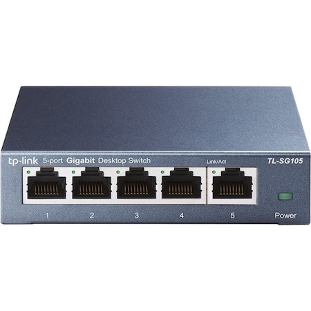 TP-Link TL-SG105 5 Ports Ethernet Switch - Gigabit Ethernet - 10/100/1000Base-T
