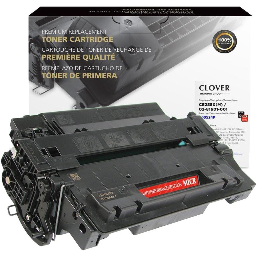 Clover Imaging Remanufactured High Yield MICR Toner Cartridge for HP CE255X, TROY 02-81601-001