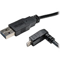 Tripp Lite by Eaton Universal Reversible USB 2.0 Cable (Reversible A to Down-Angle 5Pin Micro B M/M), 6 ft. (1.83 m)