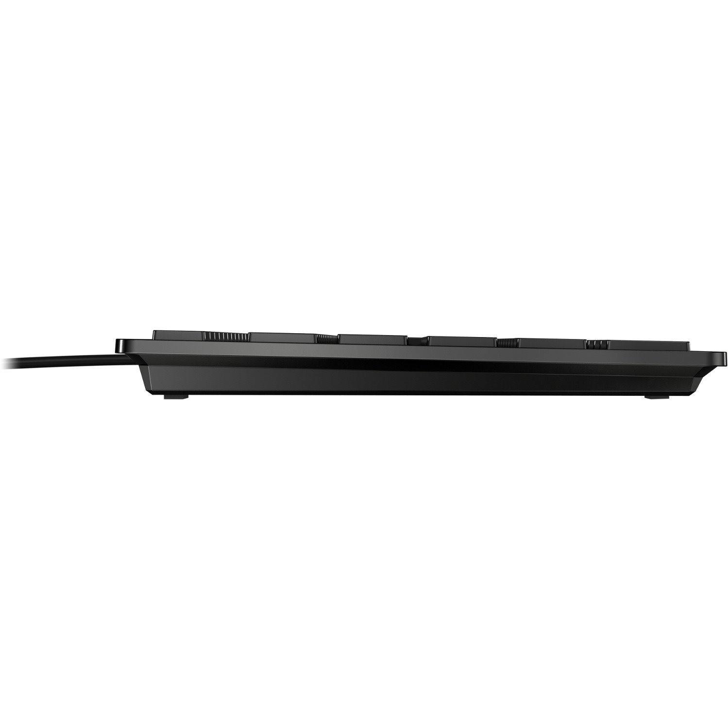 CHERRY KC 6000 SLIM Keyboard - Cable Connectivity - USB Interface - English (US) - QWERTZ Layout - Black