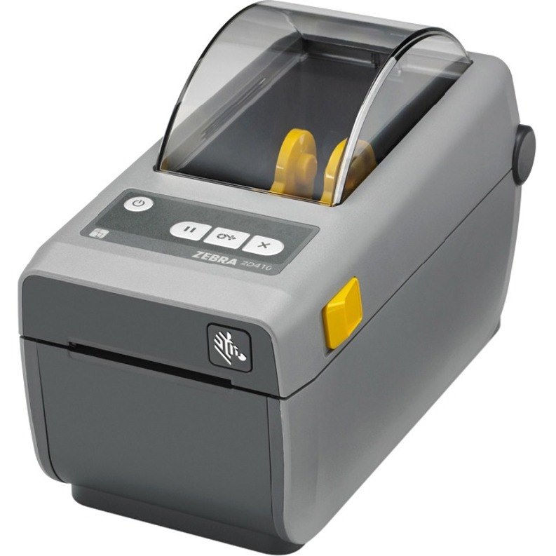 Zebra ZD410 Desktop Direct Thermal Printer - Monochrome - Label/Receipt Print - USB - USB Host - EU, UK - Dark Grey