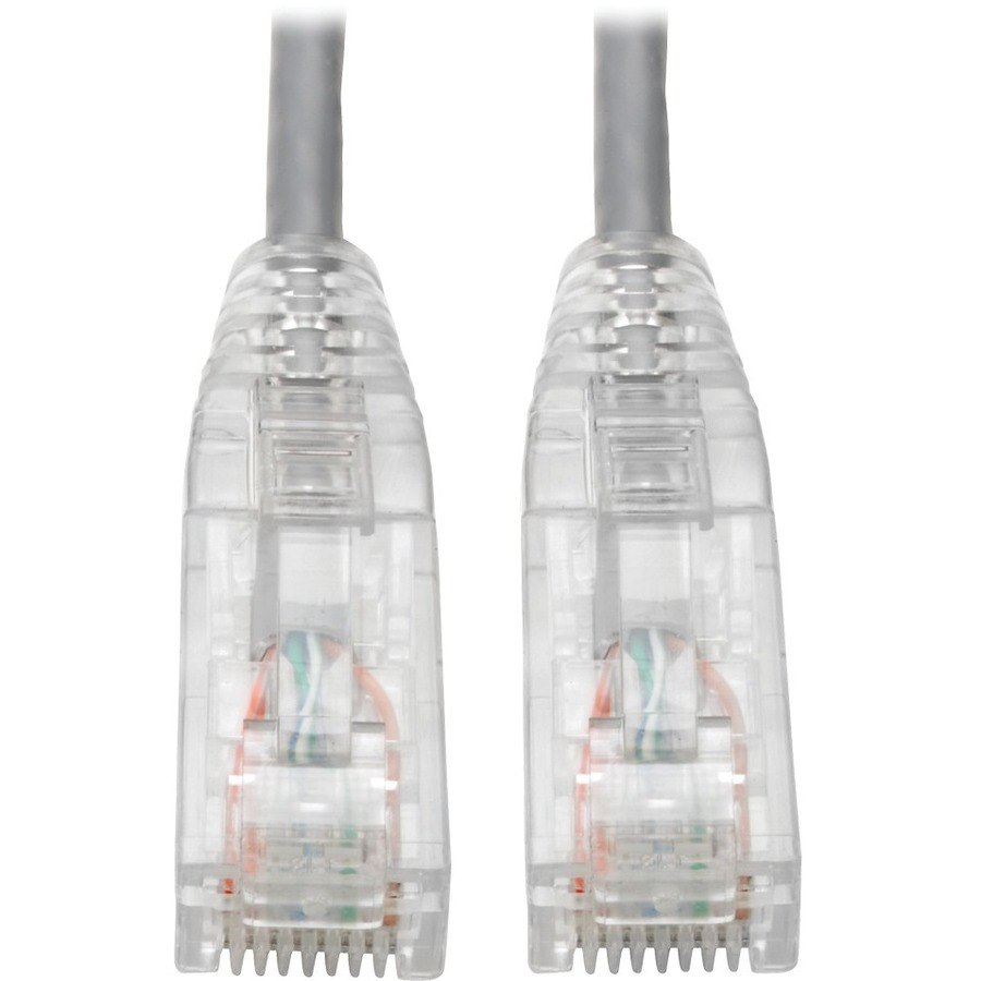 Eaton Tripp Lite Series Cat6 Gigabit Snagless Slim UTP Ethernet Cable (RJ45 M/M), PoE, Gray, 3 ft. (0.91 m)