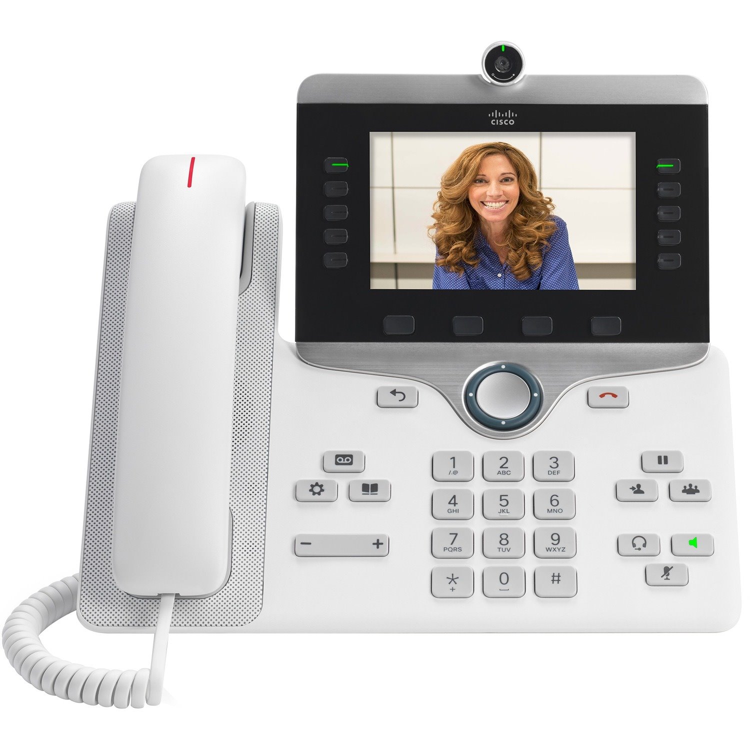 Cisco 8865 IP Phone - Remanufactured - Corded - Corded/Cordless - Bluetooth, Wi-Fi - Desktop, Wall Mountable - White