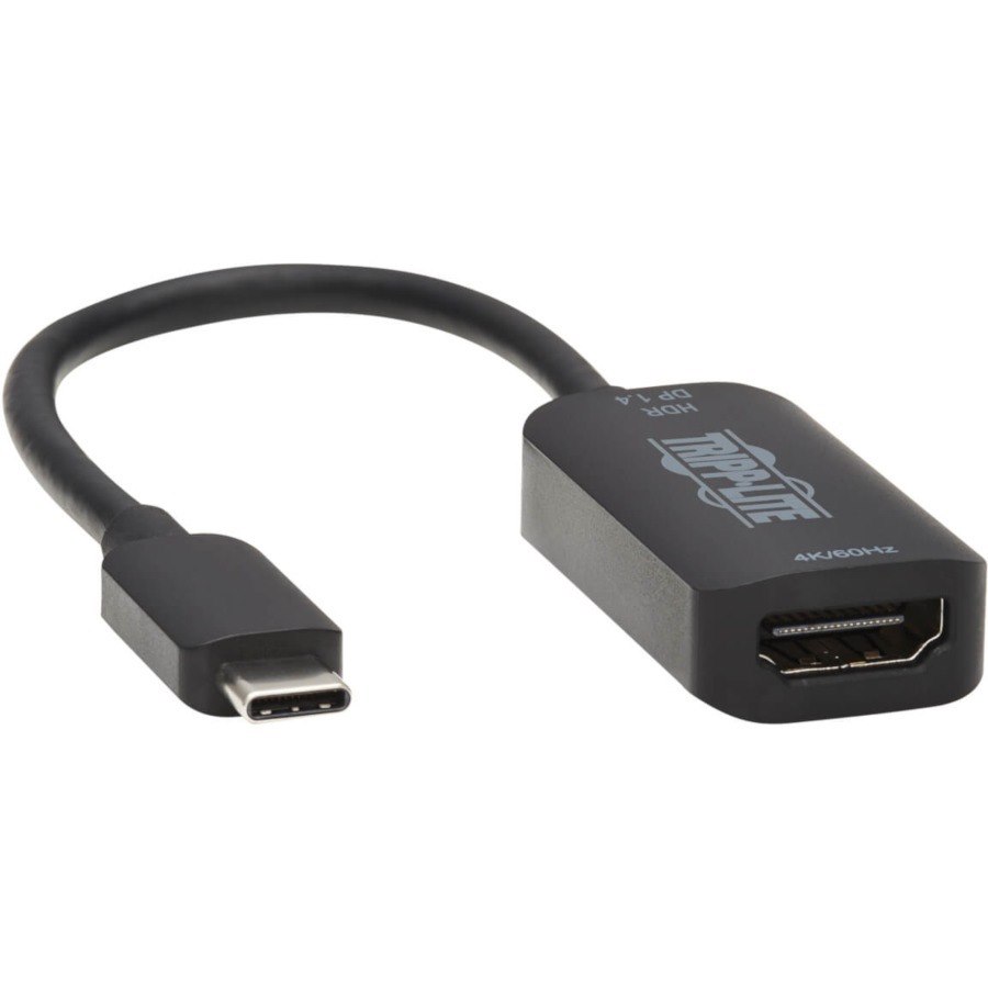 Eaton Tripp Lite Series USB-C to HDMI Active Adapter Cable (M/F), 4K 60 Hz, HDR, 4:4:4, DP 1.4 Alt Mode, HDCP 2.2, Black, 6 in. (15.2 cm)