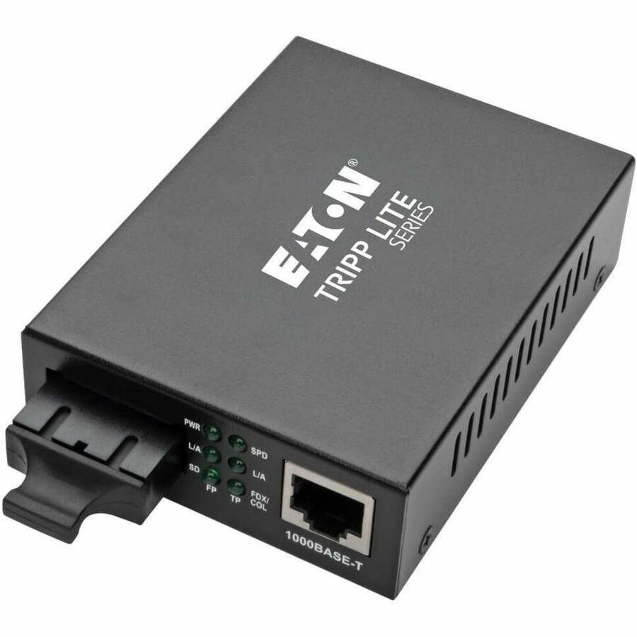 Eaton Tripp Lite Series Gigabit Multimode Fiber to Ethernet Media Converter, 10/100/1000 SC, International Power Supply, 850 nm, 550M (1804.46 ft.)