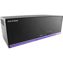 SmartAVI 4-Port Quad-Head DisplayPort-to-HDMI KVM Switch