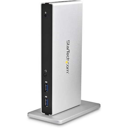 StarTech.com USB 3.0 Docking Station - Compatible with Windows / macOS - Dual DVI Docking Station Supports Dual Monitors - DVI to HDMI and DVI to VGA Adapters Included - USB3SDOCKDD