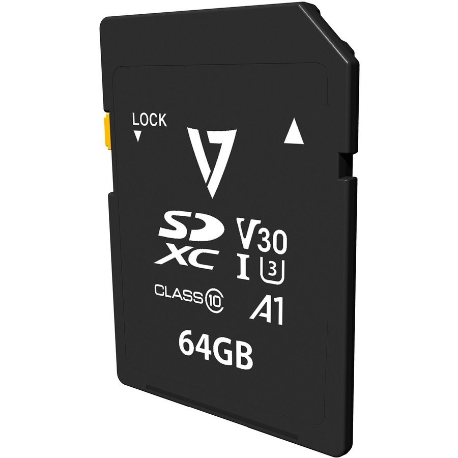 V7 VPSD64GV30U3 64 GB Class 10/UHS-III (U3) SDXC