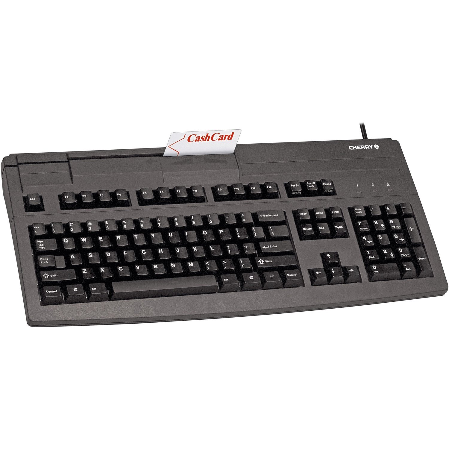 CHERRY MultiBoard G80-8000 Keyboard - Cable Connectivity - USB 2.0 Interface - German - QWERTZ Layout - Black