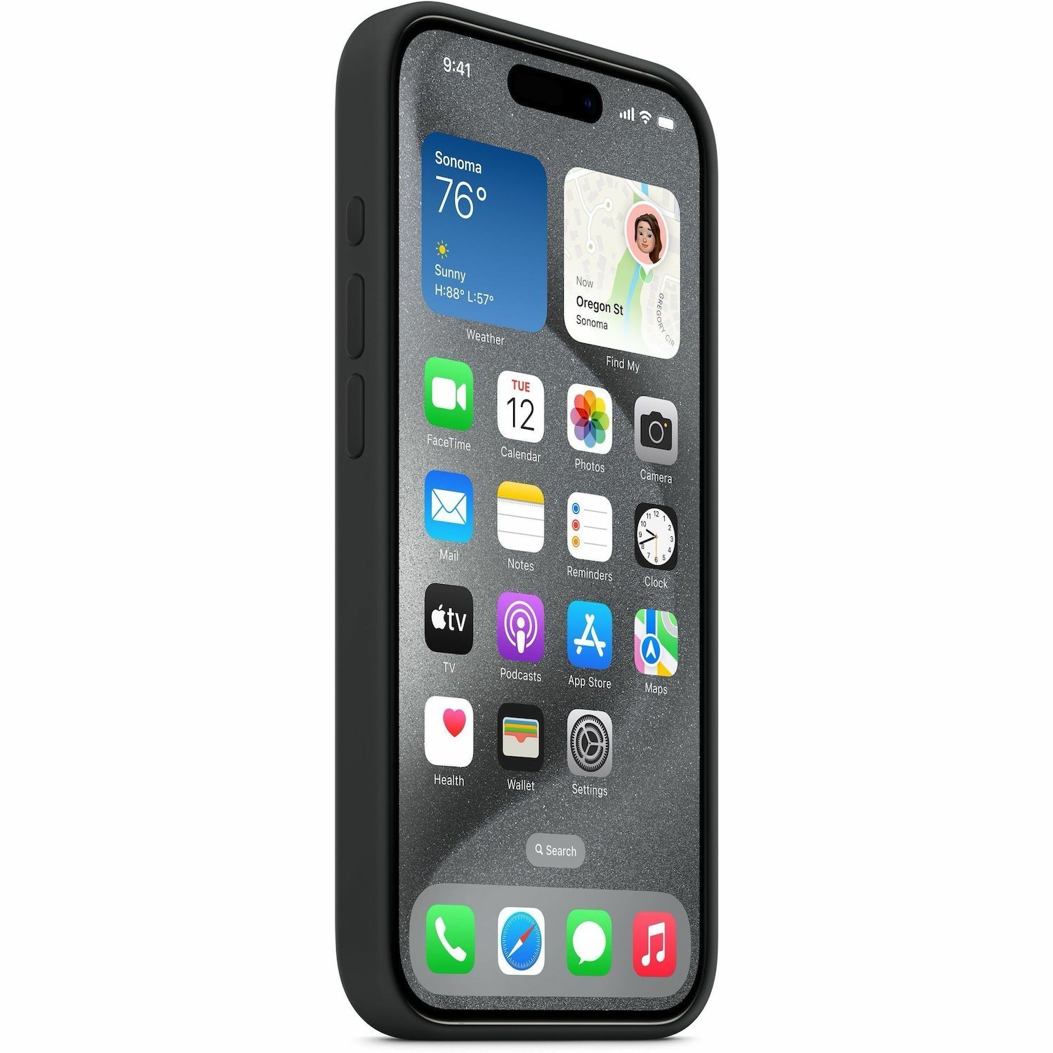 Apple Case for Apple iPhone 15 Pro Smartphone - Black