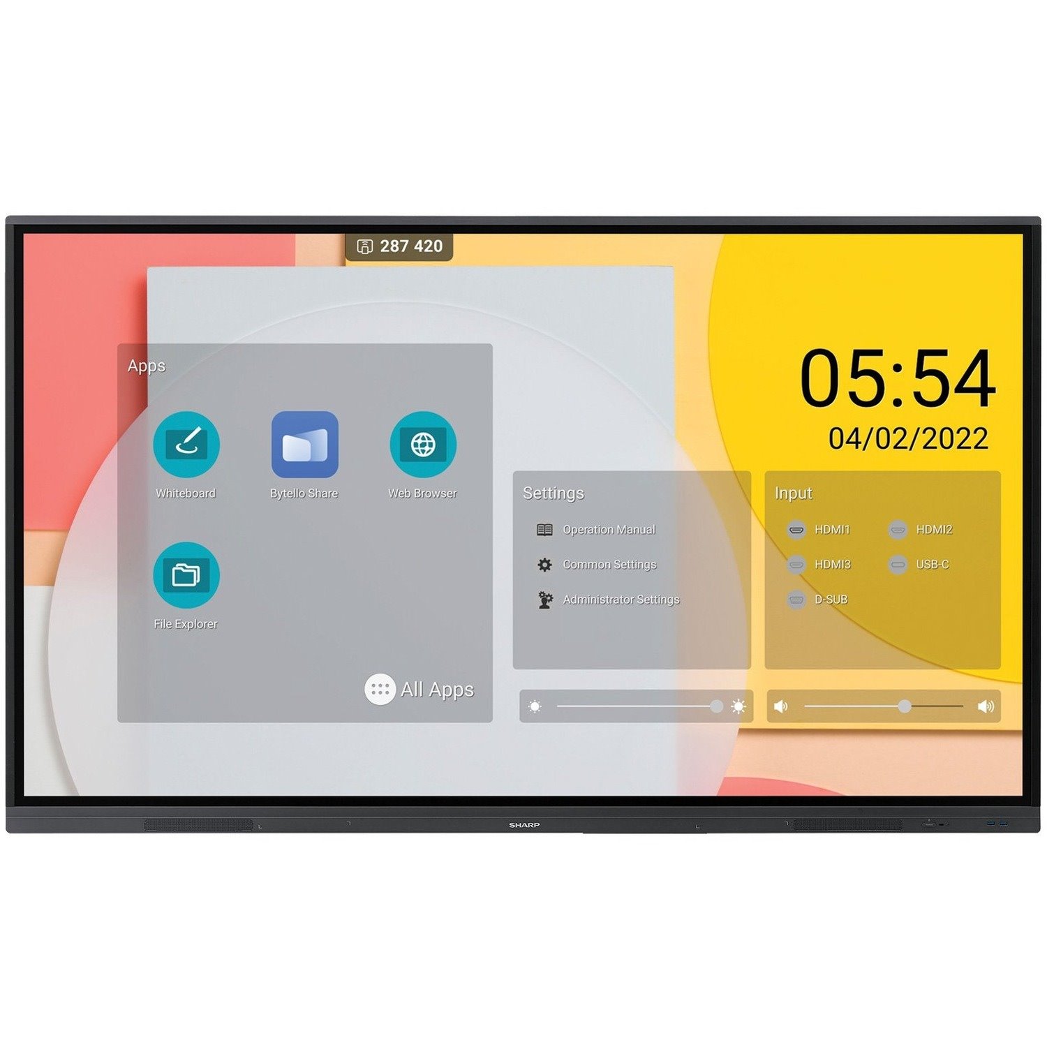 Sharp NEC Display BIG PAD PN-L752B 75" Class LCD Touchscreen Monitor - 16:9 - 8.50 ms