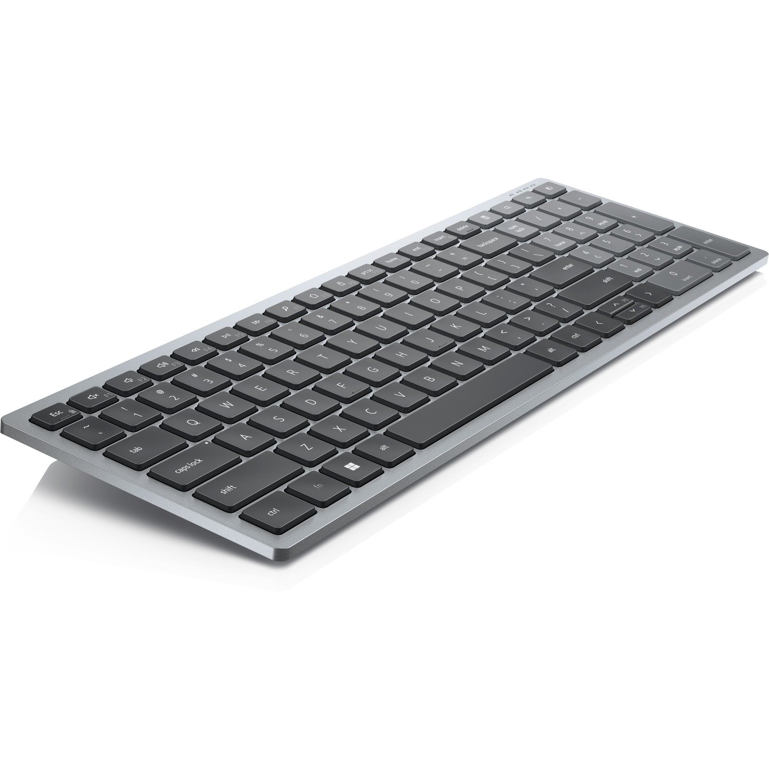 Dell Compact KB740 Keyboard - Wireless Connectivity - English (US) - QWERTY Layout - Titan Gray