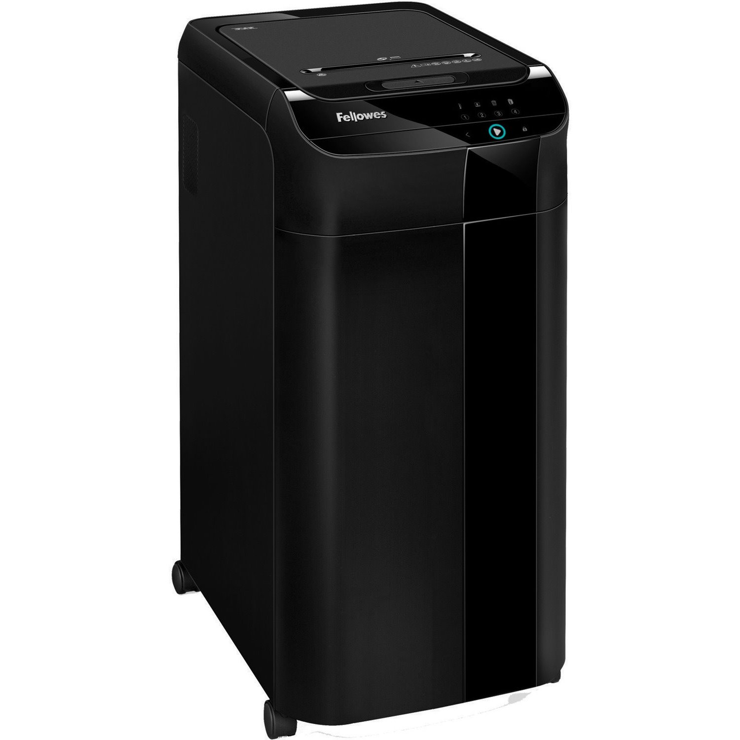 Fellowes&reg; AutoMax&trade; 350C Cross-Cut Commercial Office Auto Feed 2-in-1 Paper Shredder with 350 Sheet Capacity