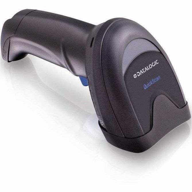 Datalogic QuickScan QM2500 Retail, Commercial Service, Hospitality, Transportation, Government, Laboratory Handheld Barcode Scanner Kit - Wireless Connectivity - Black - USB Cable Included