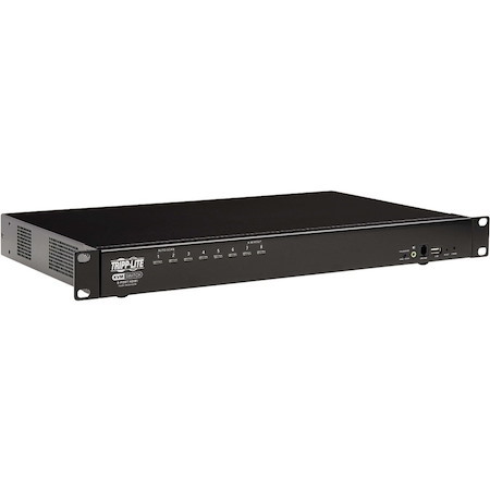 Tripp Lite by Eaton 8-Port HDMI/USB KVM Switch with Audio/Video and USB Peripheral Sharing, 1U Rack-Mount