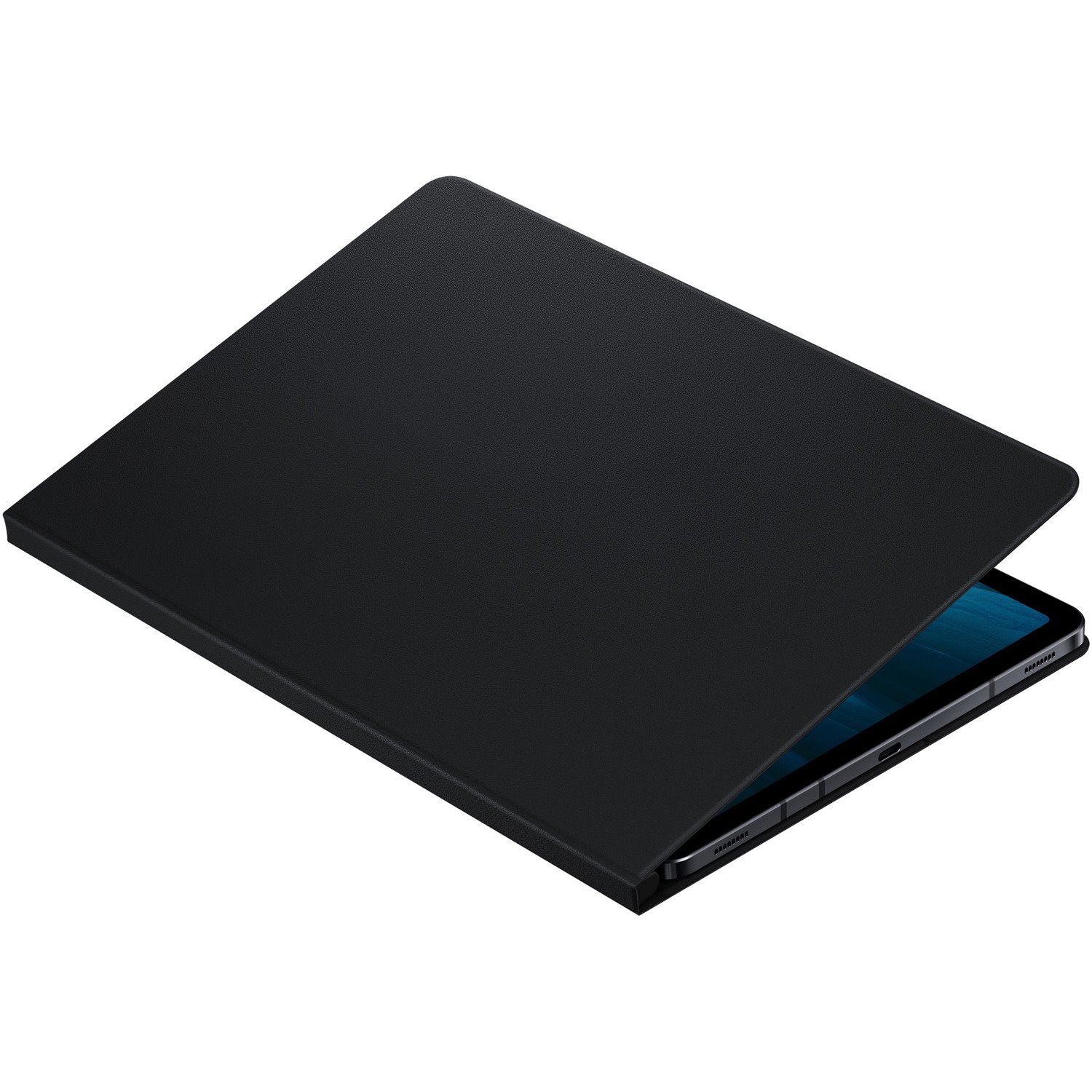 Samsung Book Cover Carrying Case (Book Fold) Samsung Galaxy Tab S7+ Tablet - Black