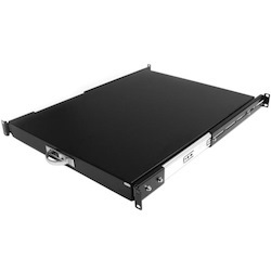 StarTech.com 1U Rack-mountable Rack Shelf for Server - Black - TAA Compliant