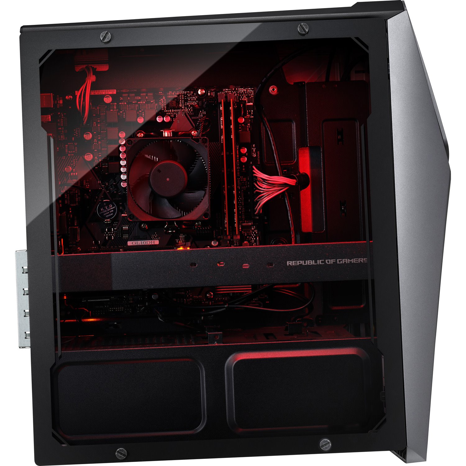 Asus ROG Strix GL10DH-AH762 Gaming Desktop Computer - AMD Ryzen 7 3700X Octa-core (8 Core) 3.60 GHz - 16 GB RAM DDR4 SDRAM - 512 GB M.2 PCI Express NVMe SSD - Mid-tower - Iron Gray