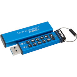 Kingston DataTraveler 2000 DT2000 128 GB USB 3.1 (Gen 1) Flash Drive - 256-bit AES