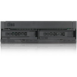 Icy Dock ExpressCage MB732SPO-B Drive Enclosure for 5.25" - Serial ATA/600 Host Interface Internal - Black