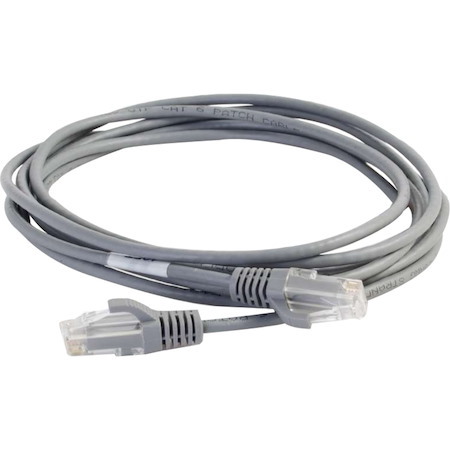 C2G 10ft Cat6 Snagless Unshielded (UTP) Slim Network Patch Cable - Gray