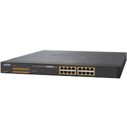 Planet GSW-1600HP 16 Ports Ethernet Switch - Gigabit Ethernet - 10/100/1000Base-TX