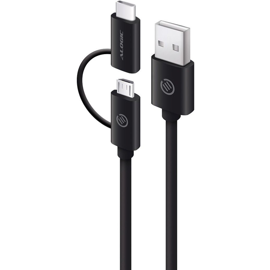 Alogic 1 m Micro-USB/USB Data Transfer Cable - 1