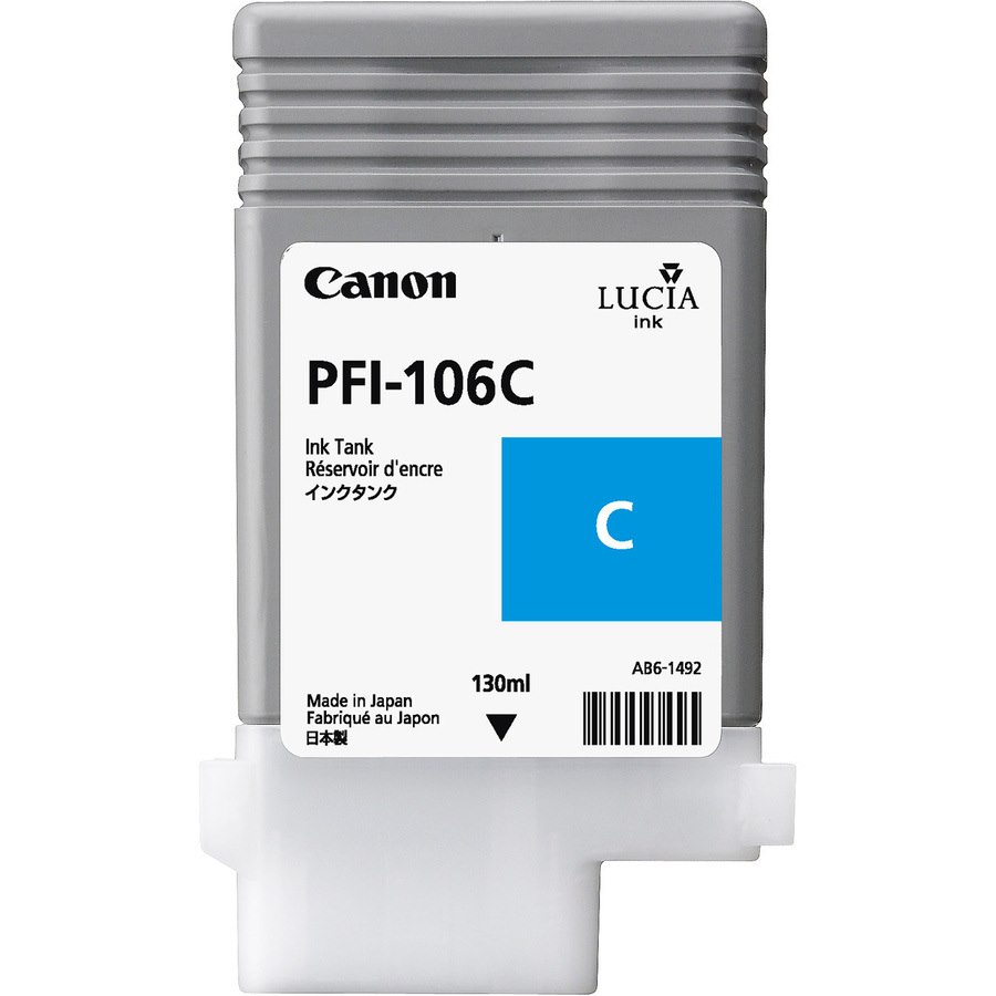 Canon Lucia EX PFI-106C Original Inkjet Ink Cartridge - Cyan Pack