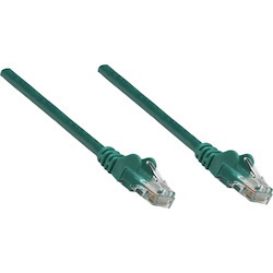 Intellinet Network Solutions Cat5e UTP Network Patch Cable, 10 ft (3.0 m), Green