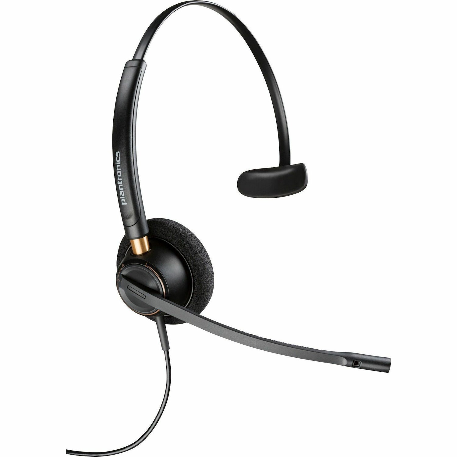 Poly EncorePro HW510D Wired On-ear, Over-the-head Mono Headset - Black - TAA Compliant