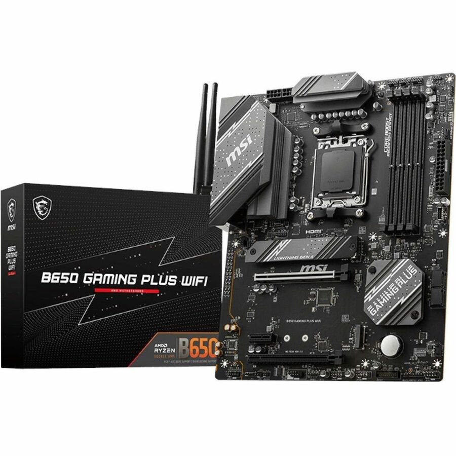 MSI B650 GAMING PLUS WIFI Gaming Desktop Motherboard - AMD B650 Chipset - Socket AM5 - ATX