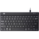 R-Go Compact Break ergonomic keyboard, with break software, mini USB keyboard, QWERTY (US), wired, black
