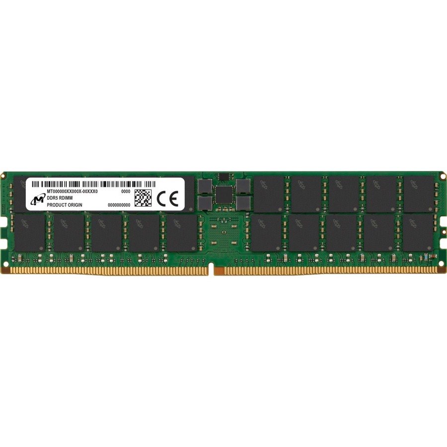 Crucial RAM Module for Server, Workstation - 64 GB (1 x 64GB) - DDR5-4800/PC5-38400 DDR5 SDRAM - 4800 MHz Dual-rank Memory - CL40 - 1.10 V