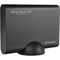 Thermaltake Silver River III Drive Enclosure - USB 3.0 Host Interface External - Black