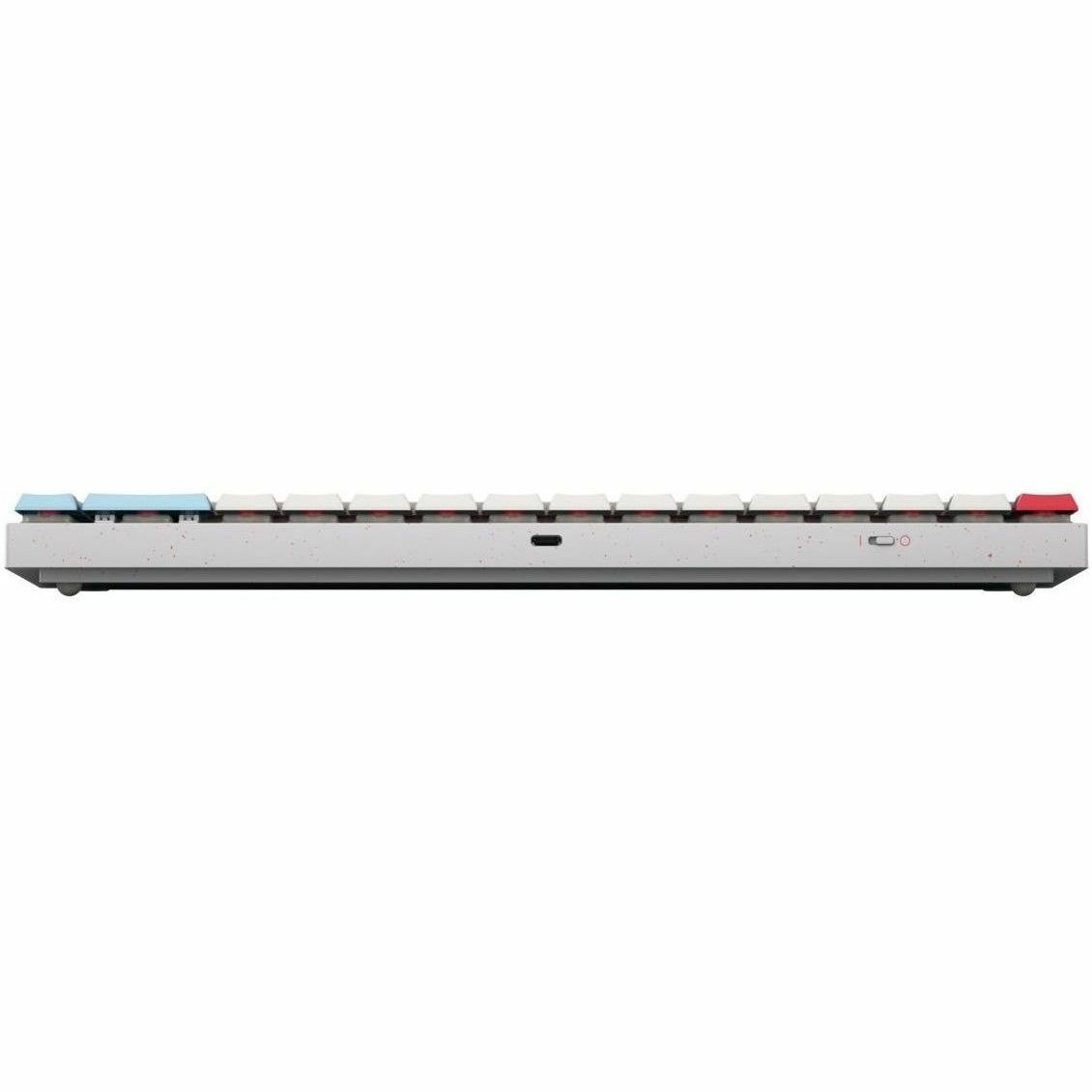 CHERRY MX-LP 2.1 Gaming Keyboard - Wireless Connectivity - USB Type C Interface - RGB LED - English (UK) - White