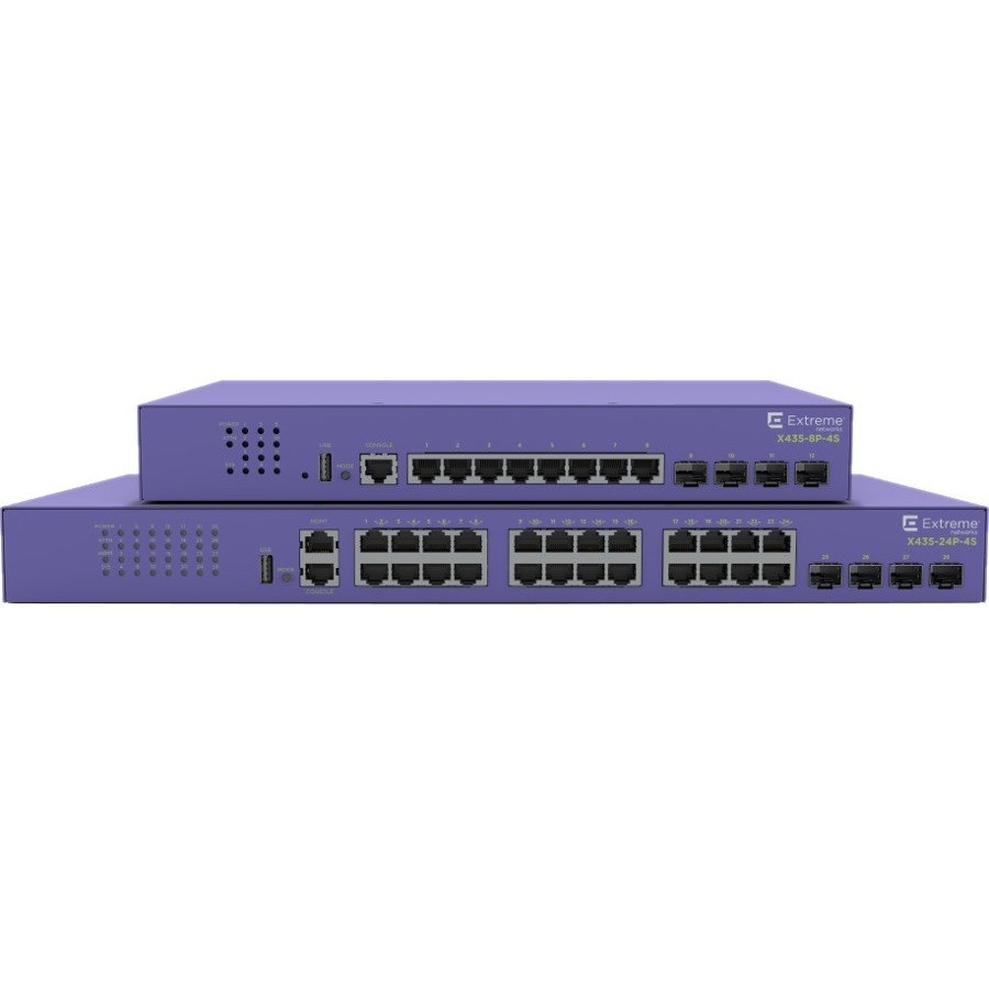 Extreme Networks ExtremeSwitching X430 X435-8P-4S 8 Ports Manageable Ethernet Switch