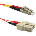 Weltron 1m LC/SC Multi-mode 62.5/125M Orange Fiber Patch Cable