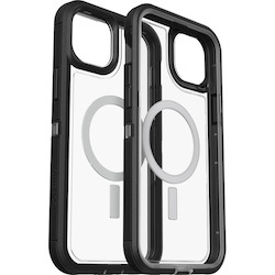 OtterBox Defender Series XT Rugged Carrying Case Apple iPhone 14 Plus Smartphone - Black Crystal (Clear/Black)