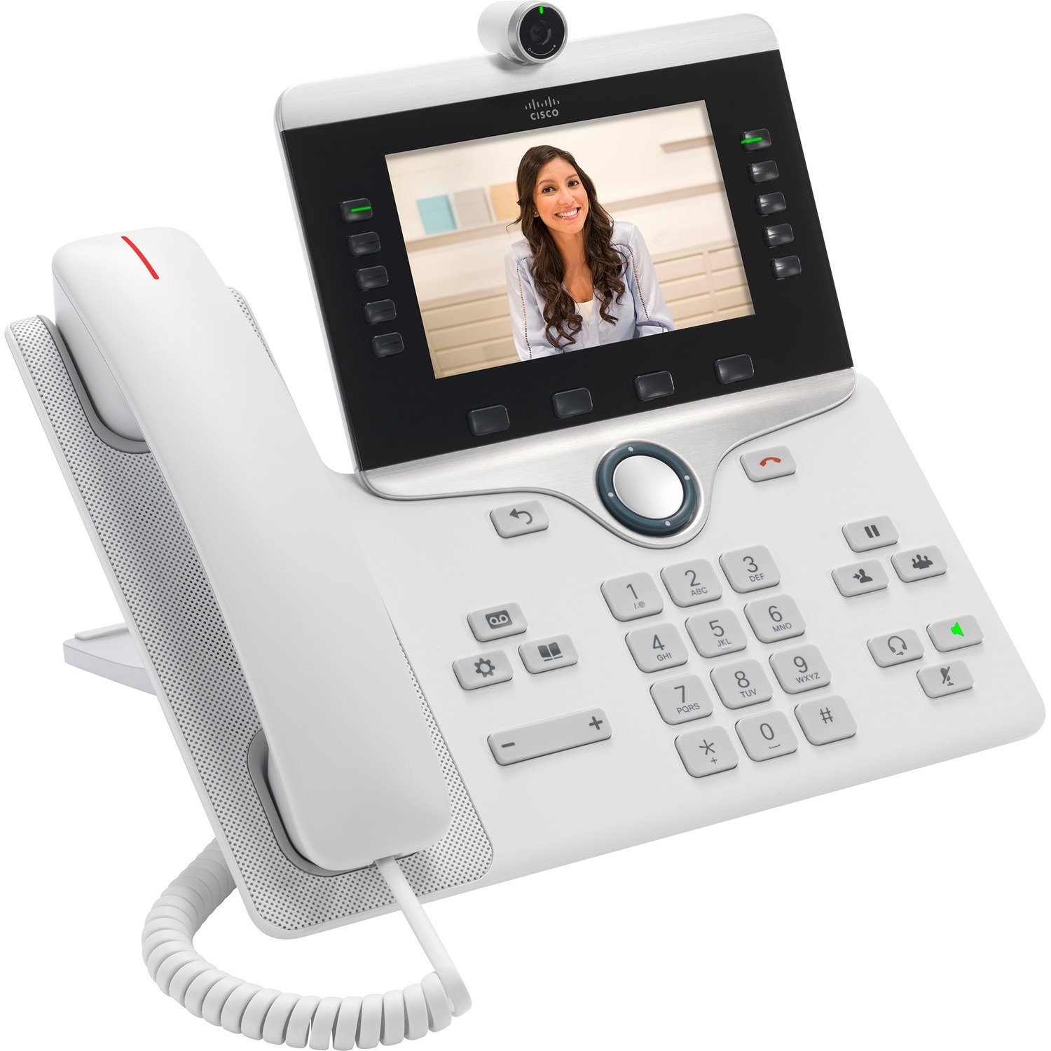 Cisco 8845 IP Phone - Corded/Cordless - Corded - Wall Mountable - White