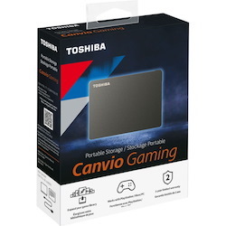 Toshiba Canvio Gaming HDTX120XK3AA 2 TB Portable Hard Drive - External - Black
