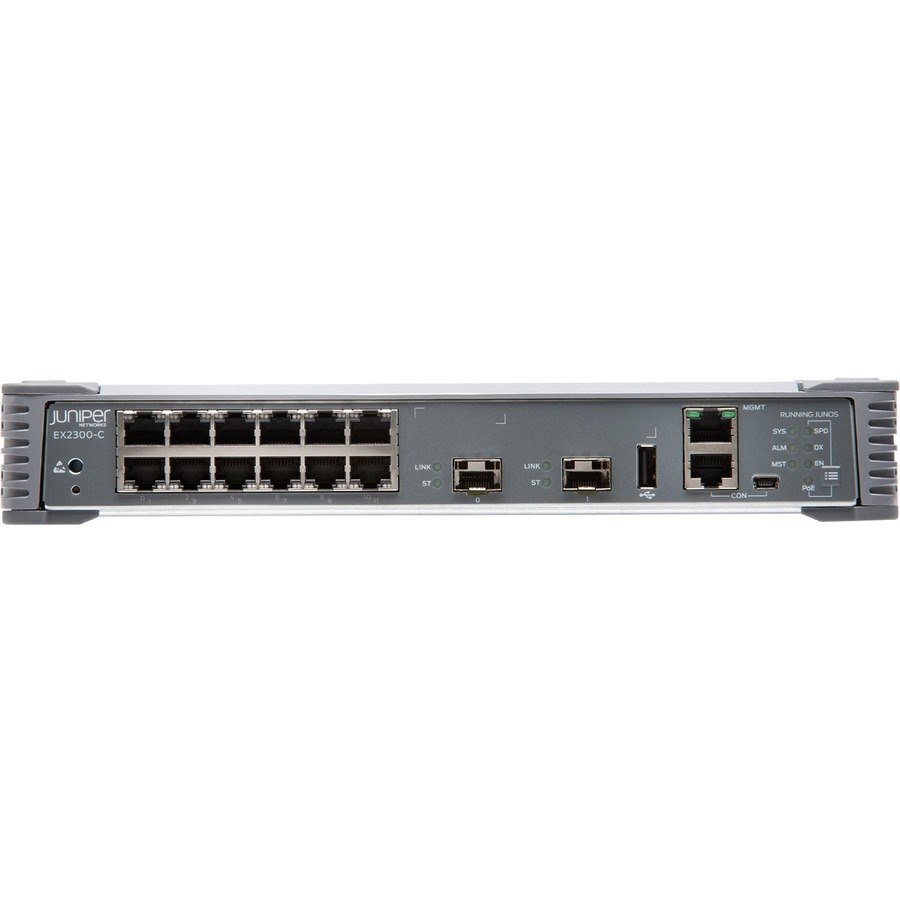 Juniper EX2300-C EX2300-C-12P 12 Ports Manageable Layer 3 Switch - Gigabit Ethernet, 10 Gigabit Ethernet - 10/100/1000Base-T, 10GBase-X - TAA Compliant