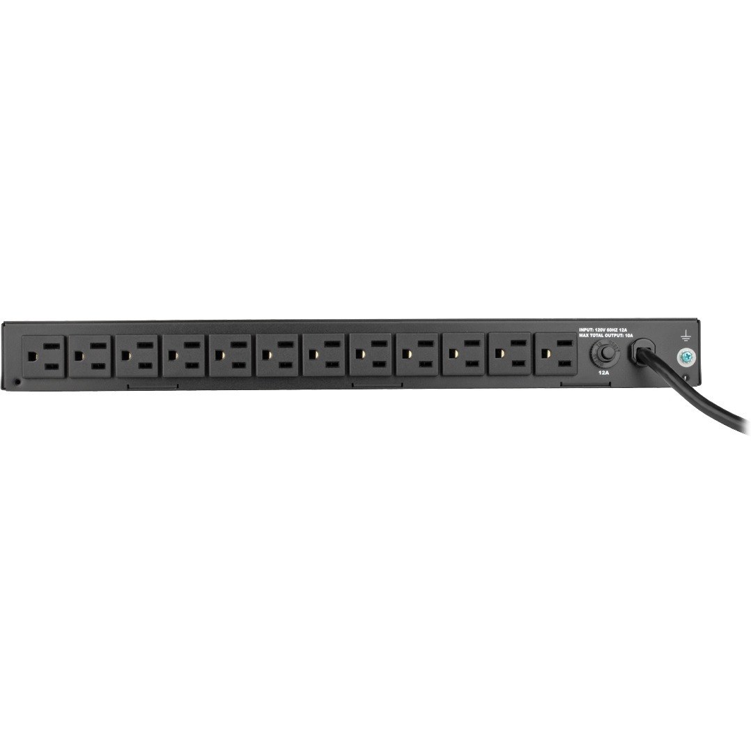 Tripp Lite 24-Port Gigabit Ethernet Switch L2 Managed PoE+ w/ 12-Outlet PDU