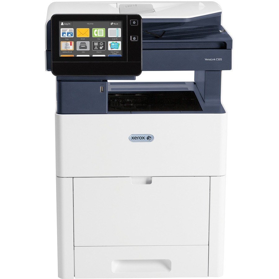 Xerox VersaLink C505 C505/XM LED Multifunction Printer-Color-Copier/Fax/Scanner-45 ppm Mono/45 ppm Color Print-1200x2400 Print-Automatic Duplex Print-120000 Pages Monthly-700 sheets Input-Color Scanner-600 Optical Scan-Color Fax-Gigabit Ethernet