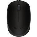 Logitech B170 Mouse - Radio Frequency - USB 2.0 - Optical - Black
